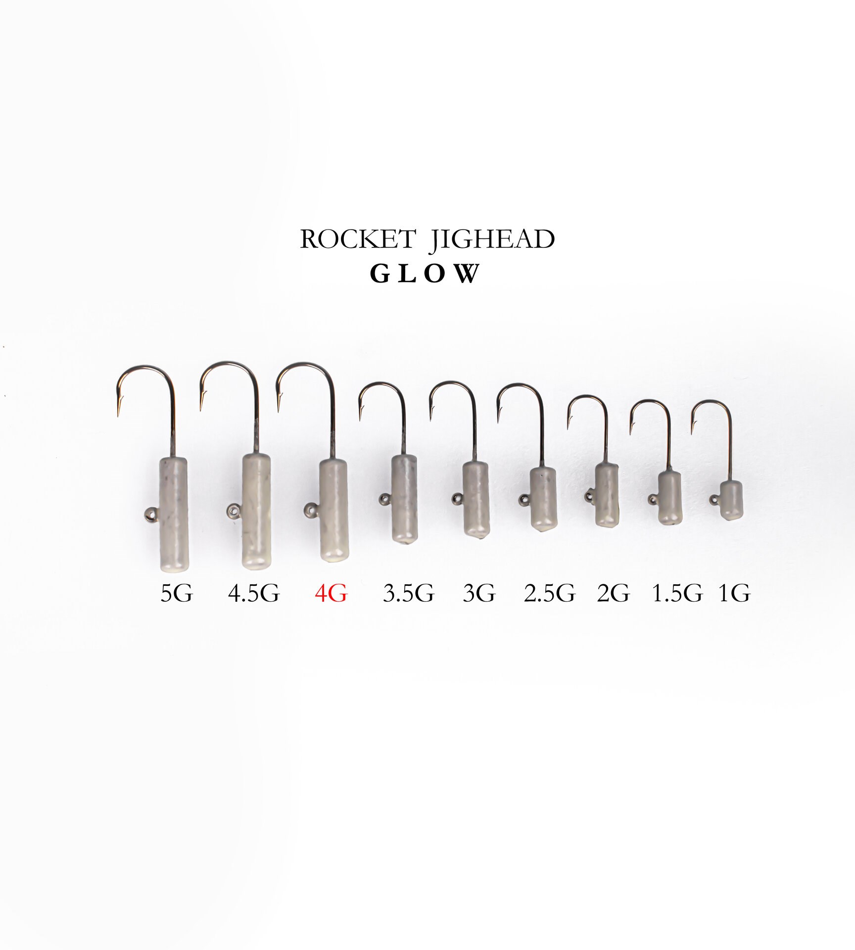 ROCKET JIGHEAD GLOW 4P 4G