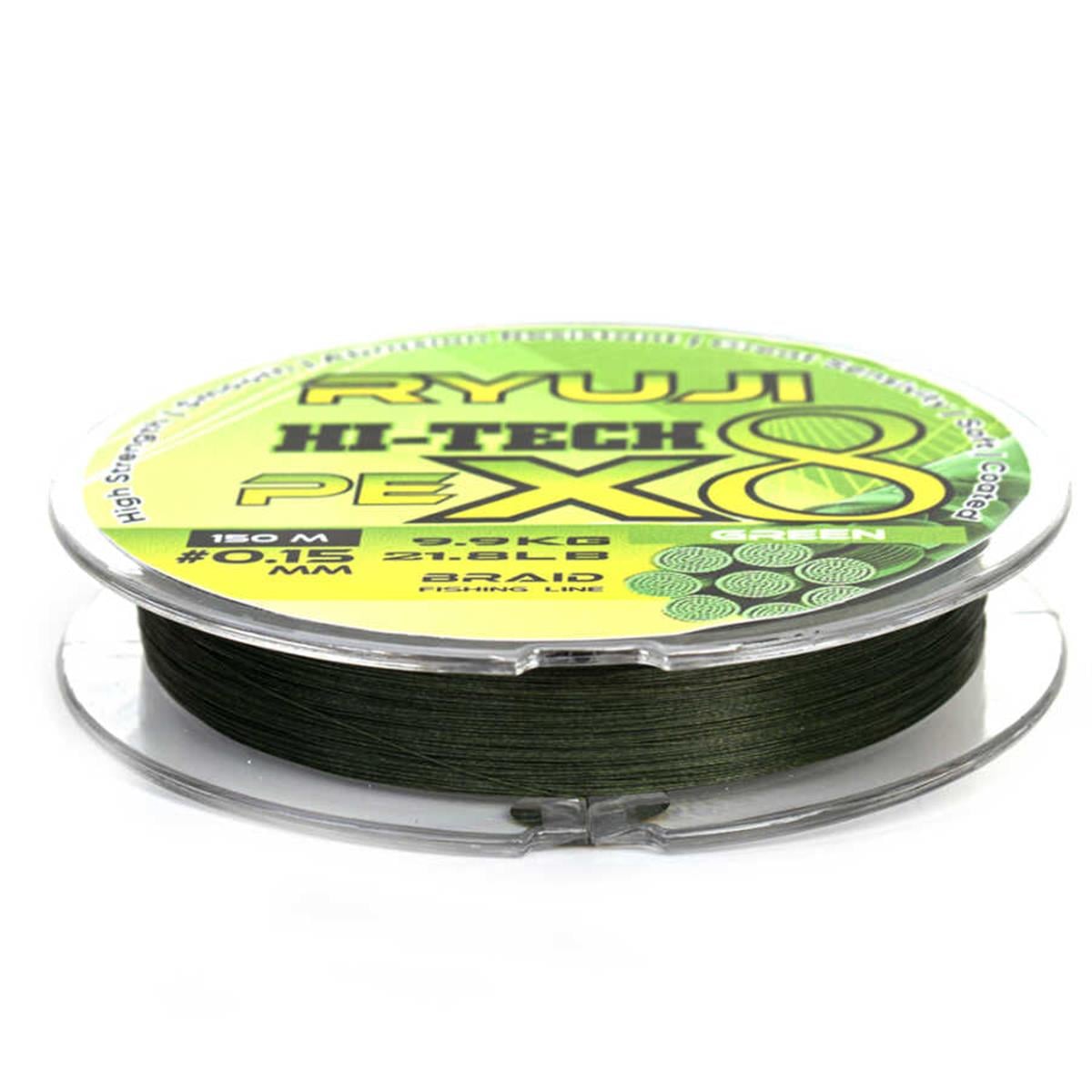 Ryuji Hi-Tech X8 150m 0.08mm Green İp Misina