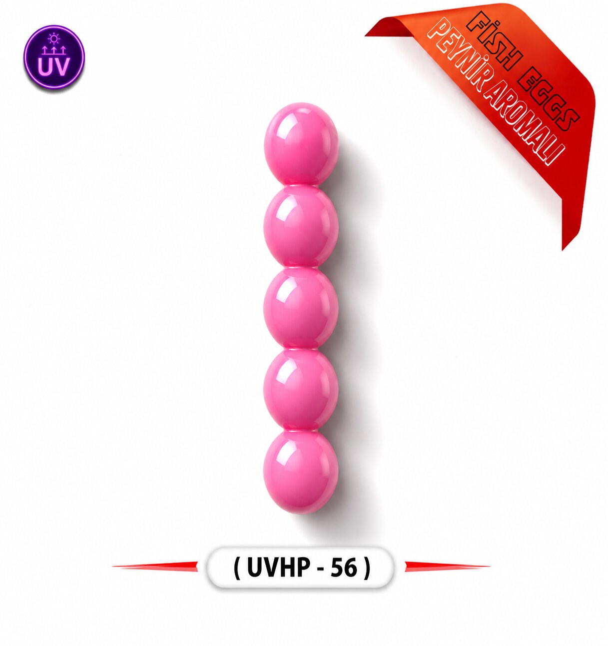 SPIINX FISH EGGS 10MM 25P CHEDDAR UV HOT PINK 56 KUTULU