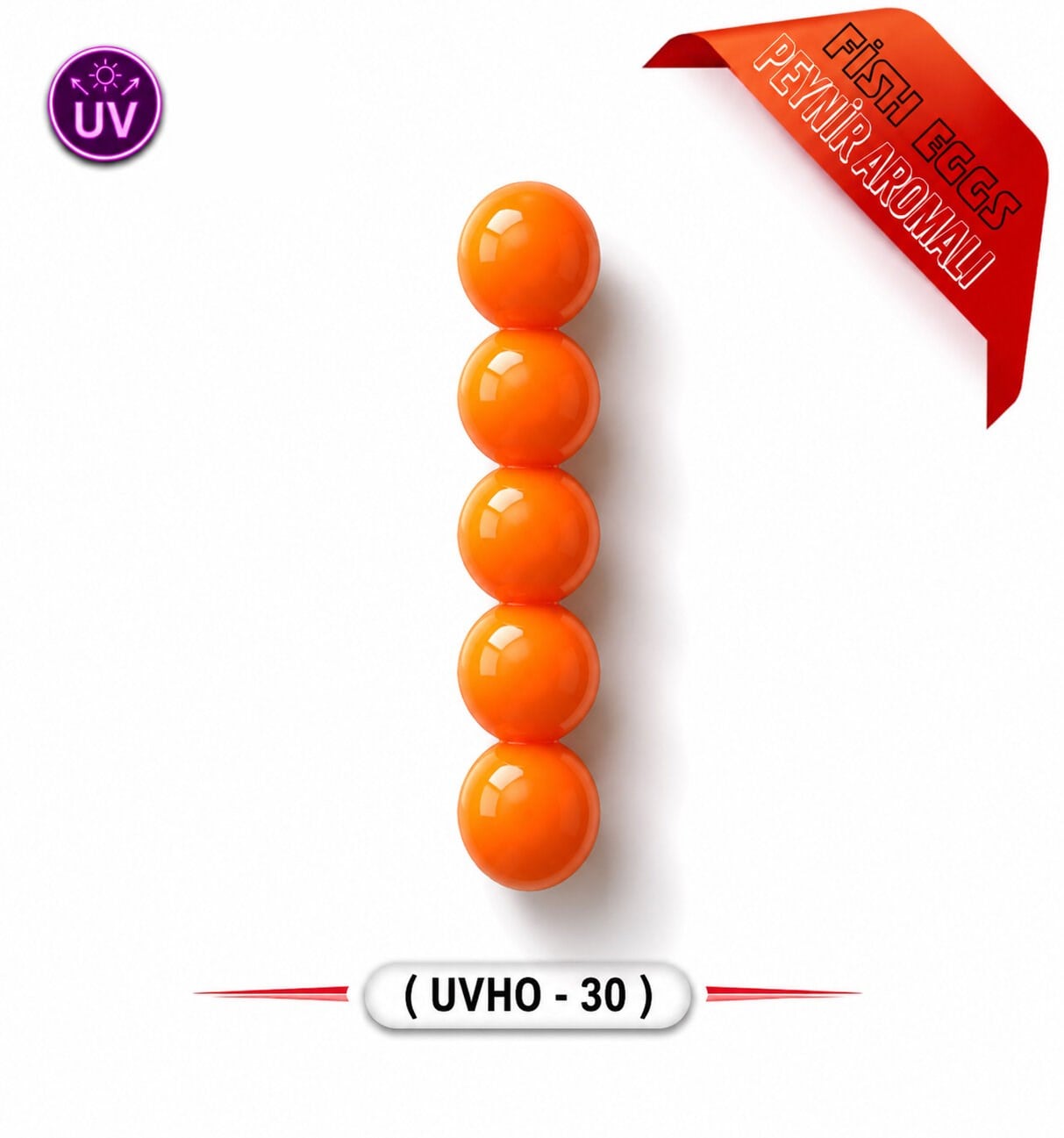 SPIINX FISH EGGS 10MM 25P CHEDDAR UV HOT ORANGE 30 KUTULU