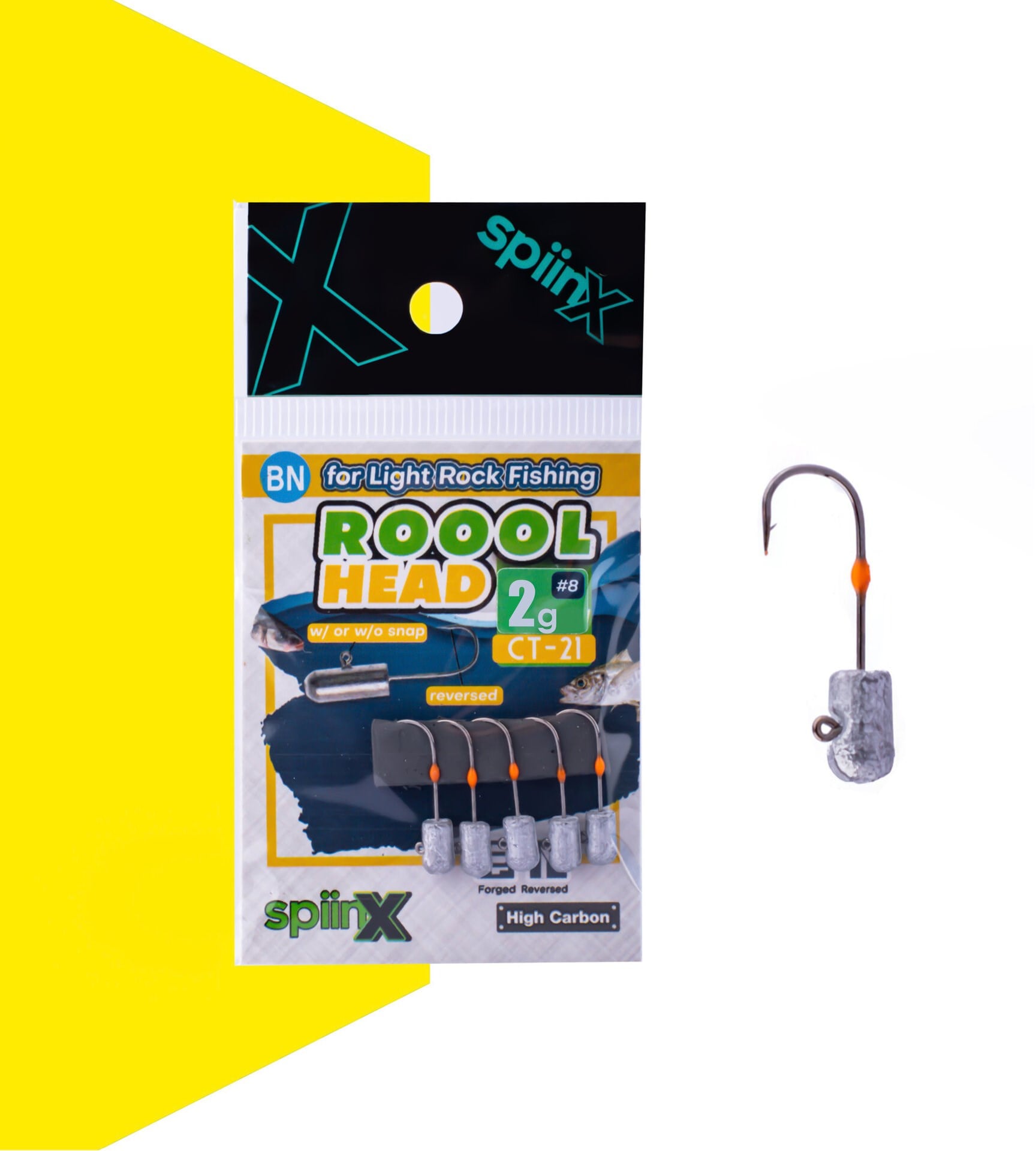 SPIINX ROOOL HEAD JIGHEAD HAM 2G #8 5P