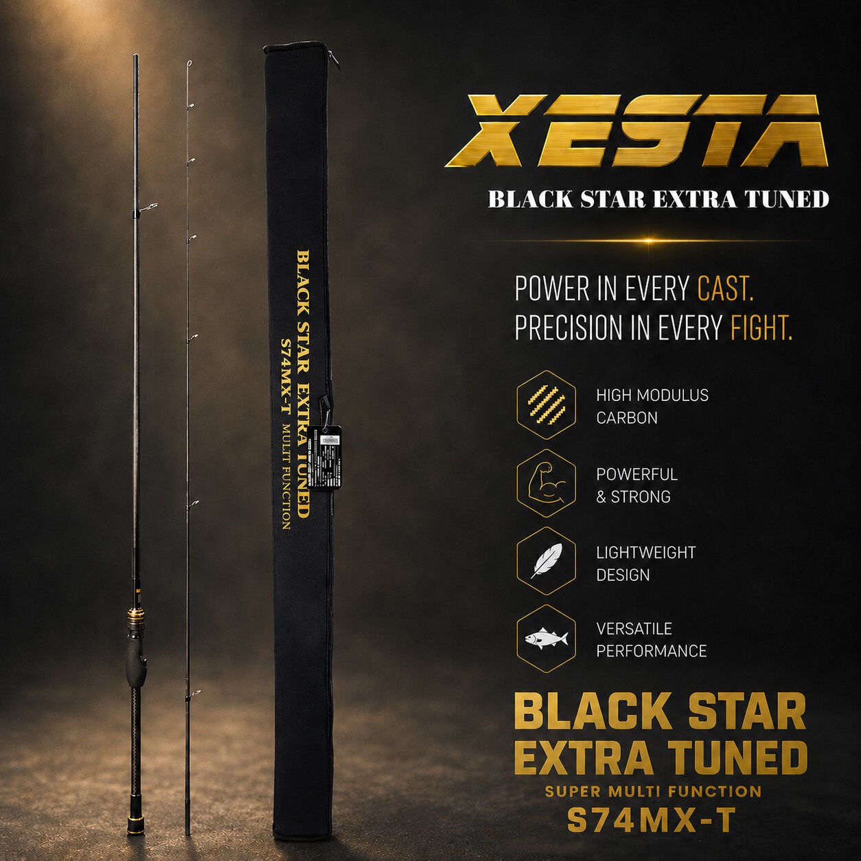 XESTA BLACK STAR EXTRA TUNED S74MX-T KAMIŞ 2.24M 1-20G 2P