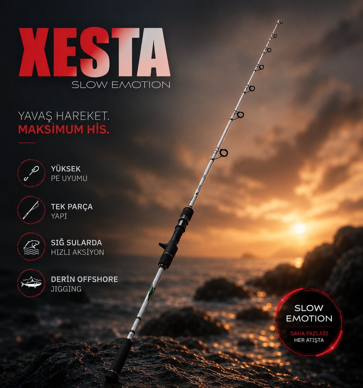 XESTA SLOW EMOTION FOR POWER PITCH JERK B52-PPJ 1.57M 200-700G
