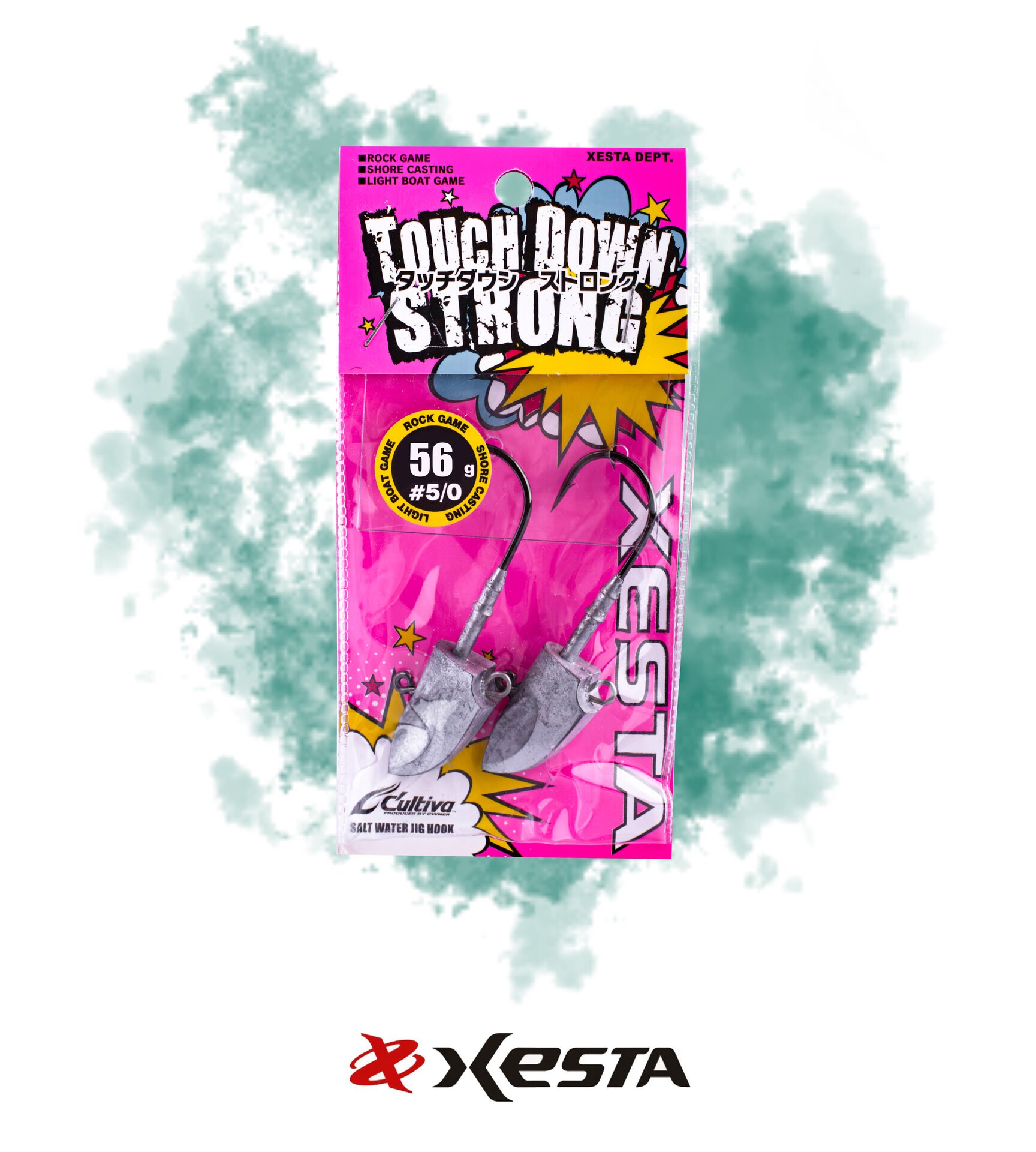XESTA TOUCH DOWN STRONG JIGHEAD #5/0 2P 56G