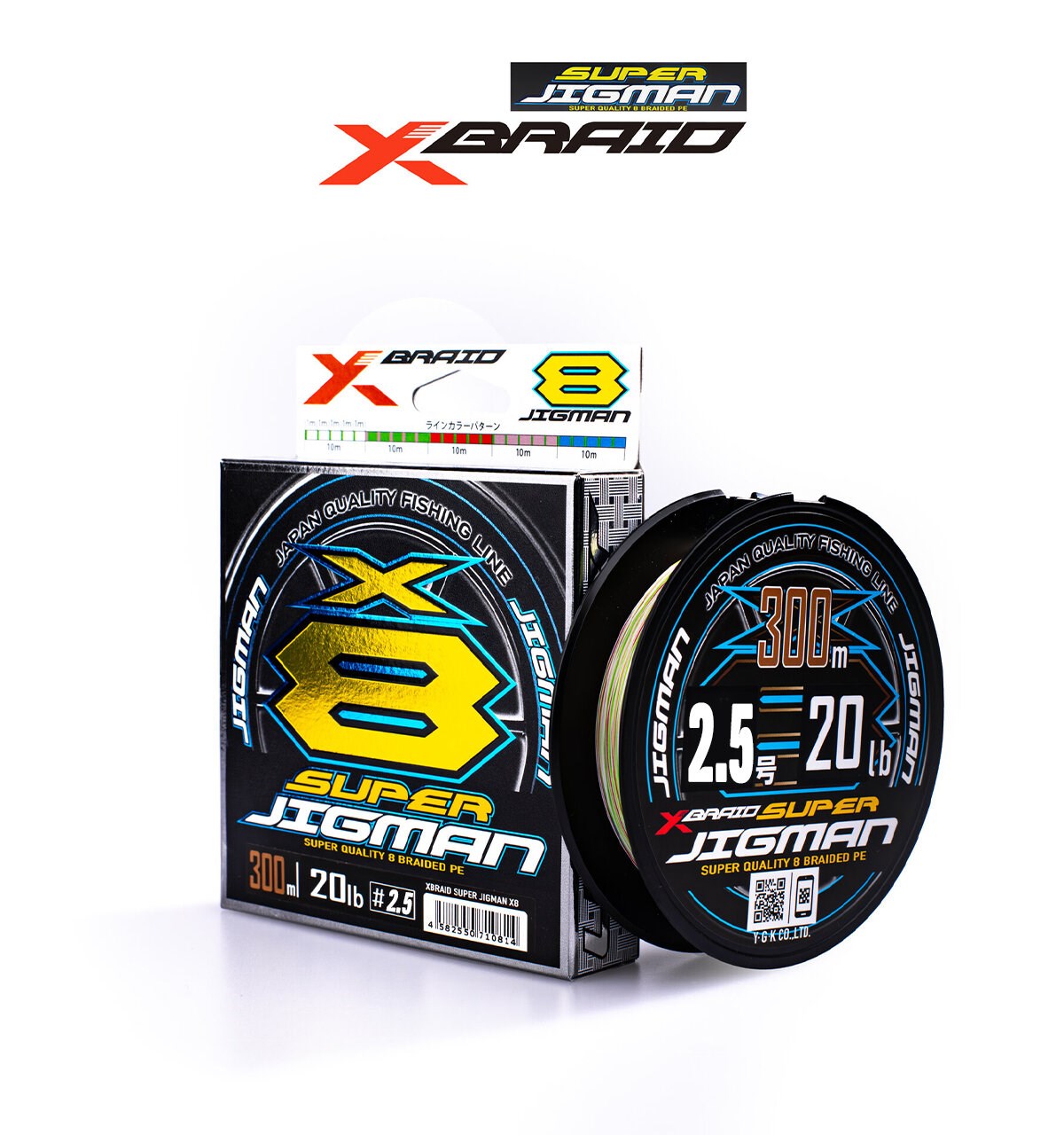 YGK X013 SUPER JIGMAN PE X8 300M 20KG 0.26 MULTICOLOR