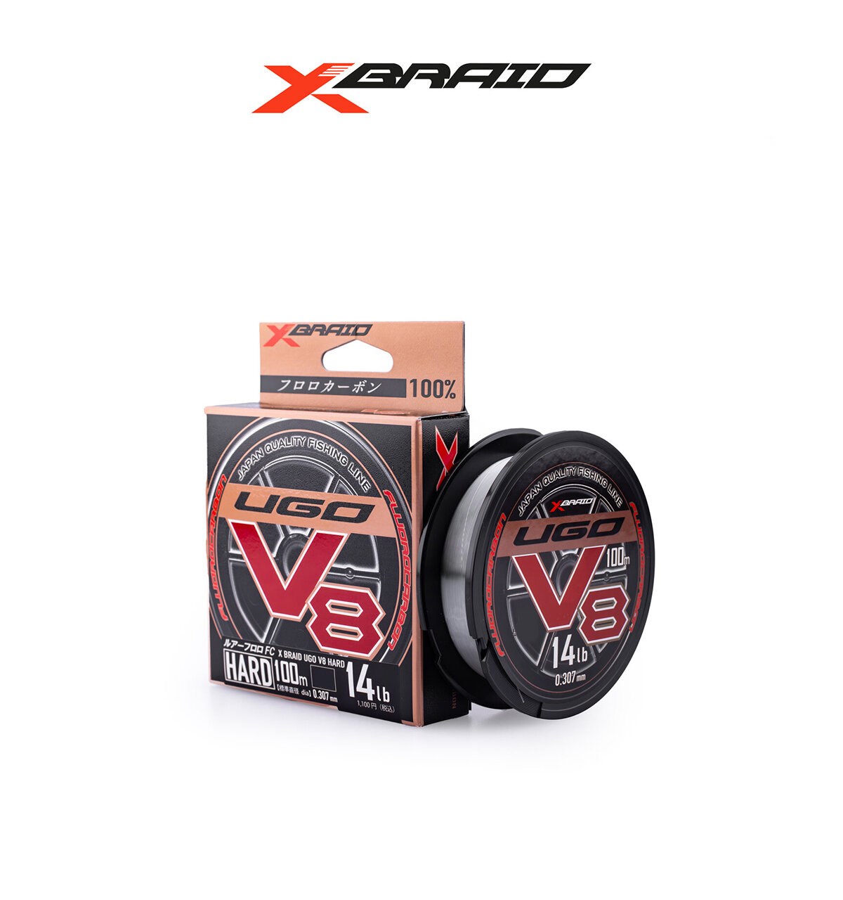 YGK X061 F-UGO V8 HARD FC 100M 4.54KG 0.26