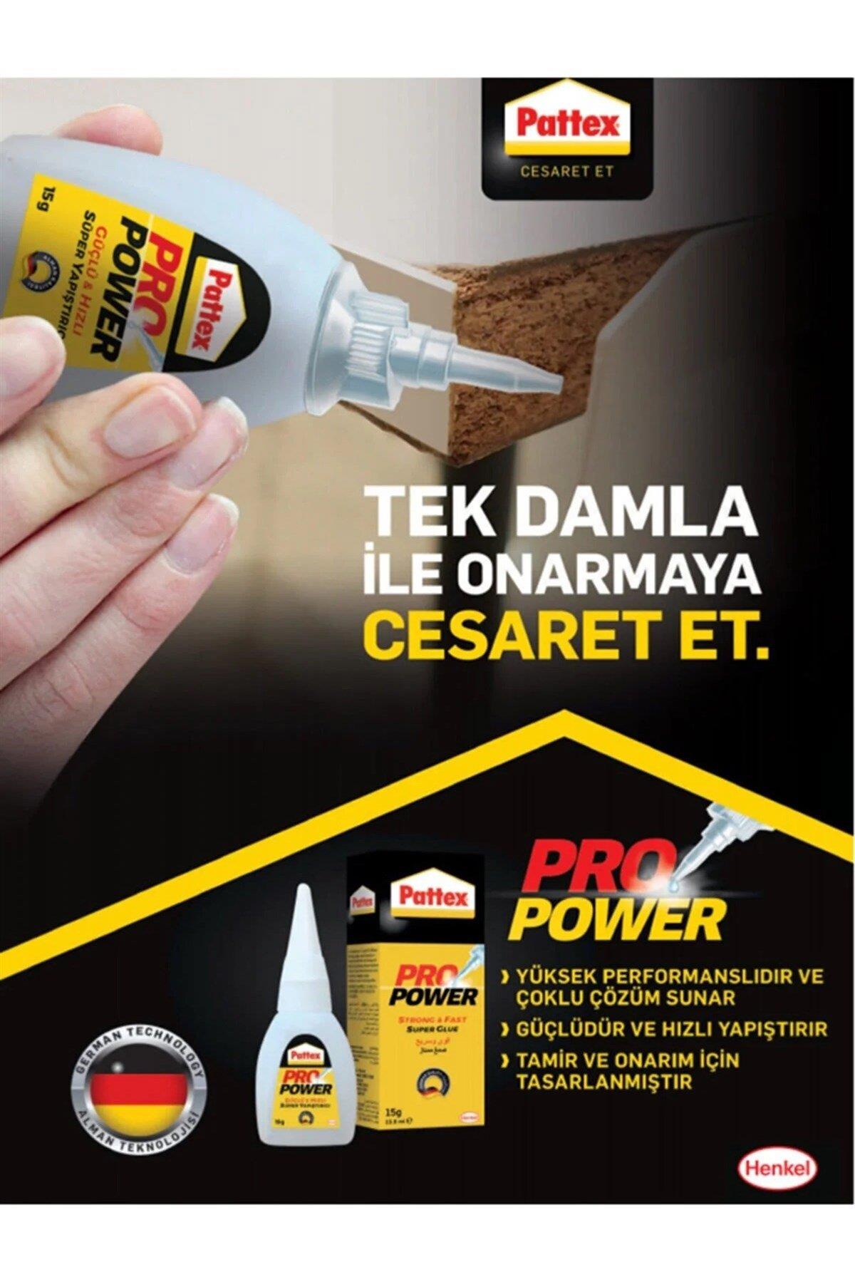 Pattex Pro Power Falkor Silikon İçin Yapıştırıcı Süper Hızlı 