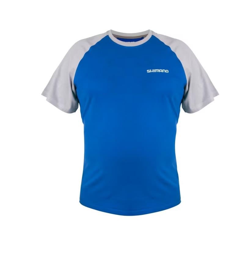 Shimano Wear Short Sleeve TShirt Blue Medium