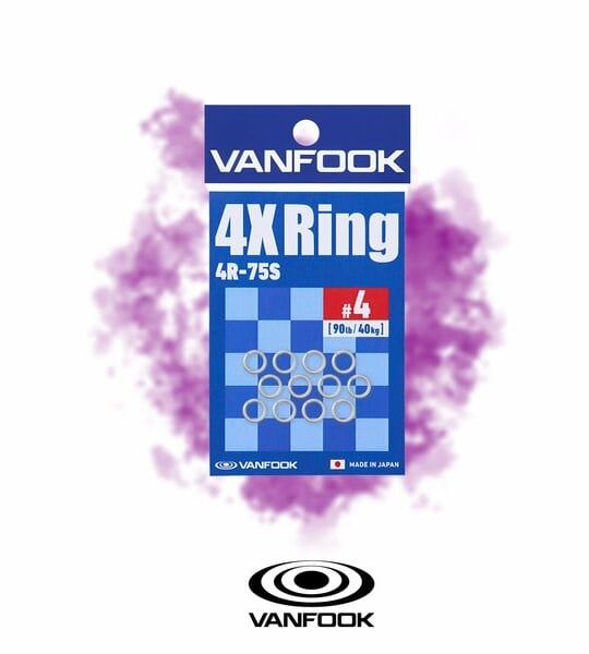 VANFOOK 4R-75S 4X Split Ring Açık Halka Japon