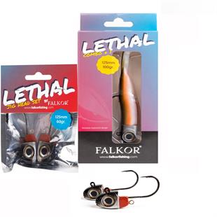  Falkor Lethal 4 Yedekli +2 Kafalı 60gr İğneli Jig Head Silikon Yem 