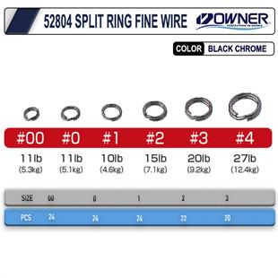 Owner 52804 Split Ring Fine Wire Halka