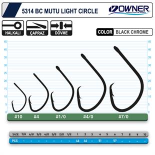 Owner 5314 Mutu Light Black Chrome İğne