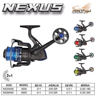 Portfish Nexus 6000 Olta Makinası 2+1 bb 