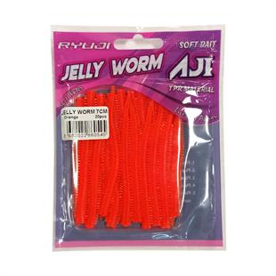RYUJI JELLY WORM TPR 7.5CM, 20AD.