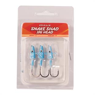 RYUJI SNAKE SHAD JIG HEAD,10GR (3 AD)