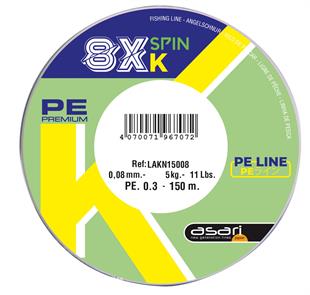 Asari 8X-K 150m Fluo Green İp Misina