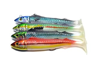 JLC Real Fish Combo 130gr Kafa 130mm Vücut 2li Silikon Yem