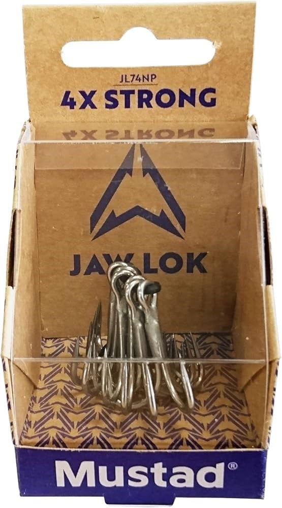 Mustad Jaw Lok 4x Strong Üçlü Olta İğnesi JL74NP