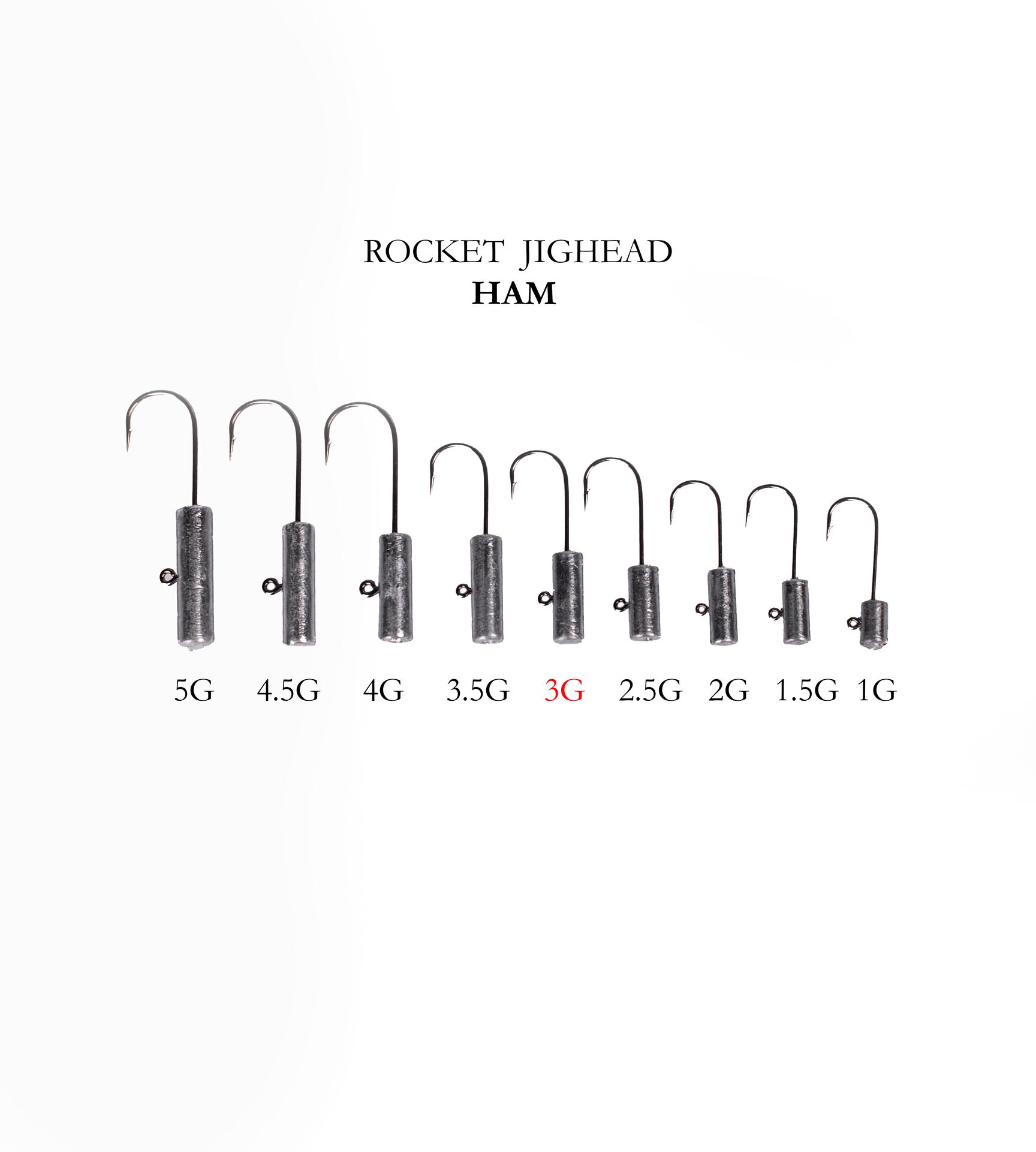 ROCKET JIGHEAD HAM 4P 3G