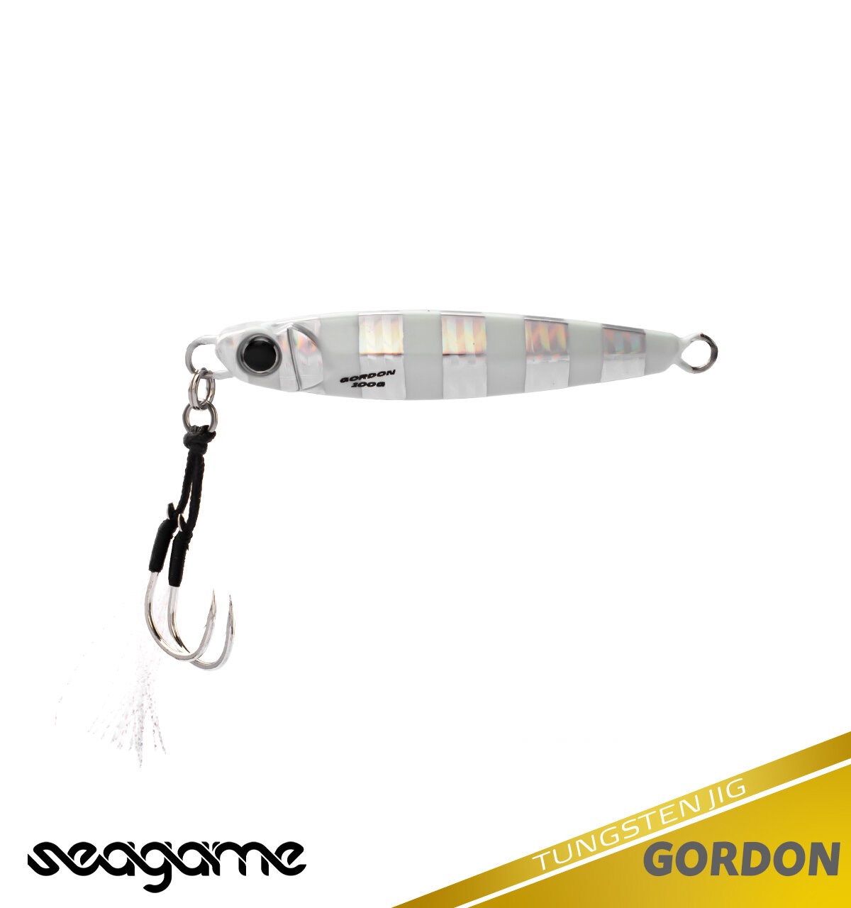SEAGAME GORDON TG JIG 100G #001 ZEBRA GLOW