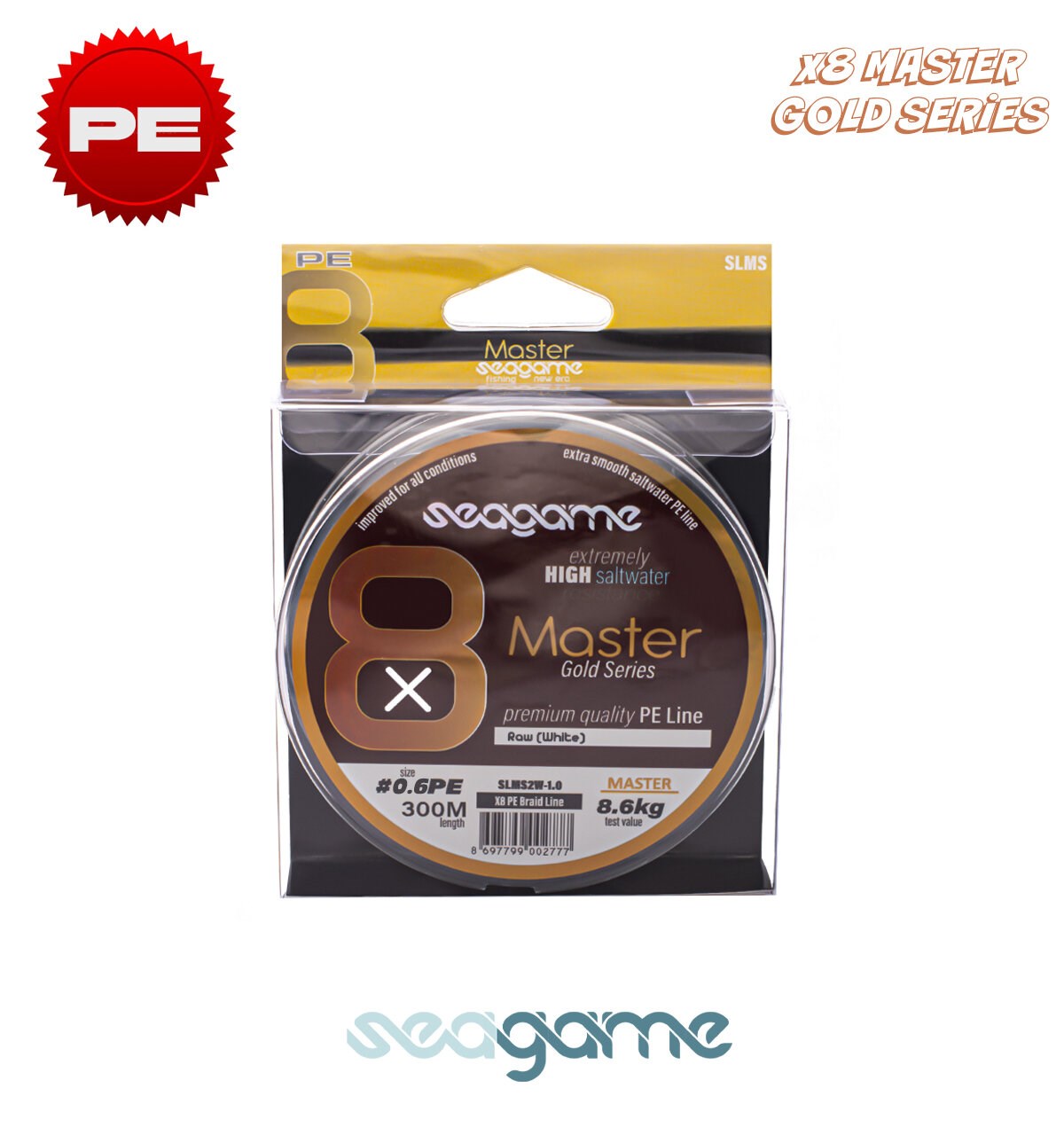 SEAGAME MASTER X8 PE 300M #0.12 WHITE