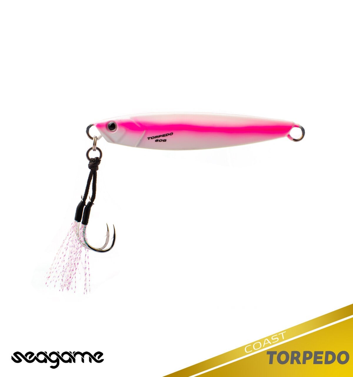 SEAGAME TORPEDO COAST 60G #227 SILVER PINK LINE