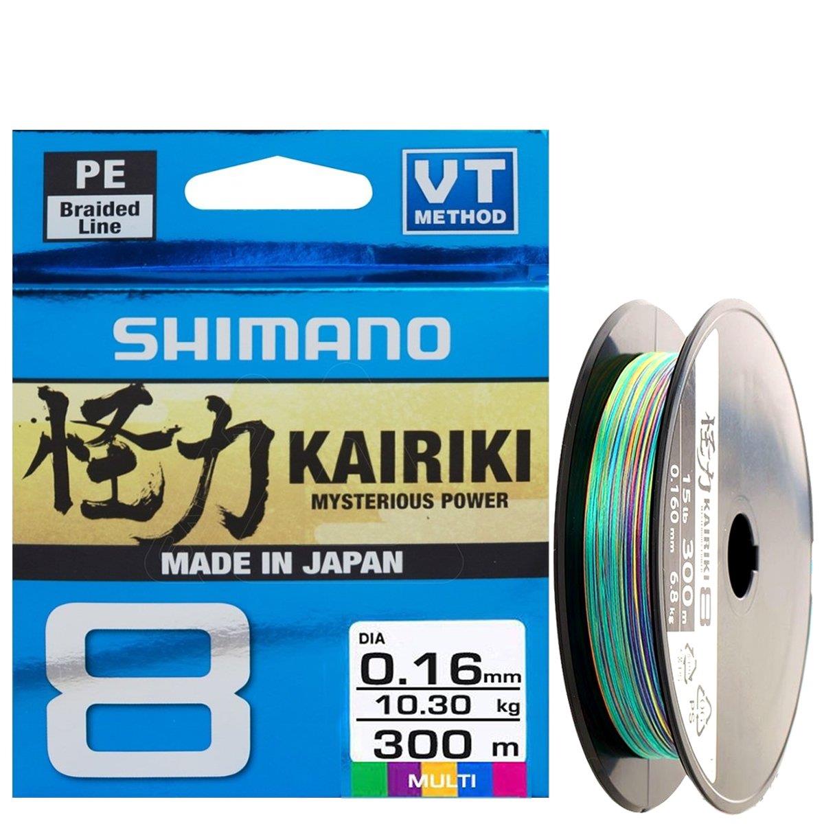 Shimano Kairiki 8X 300 M Multicolor Örgü İp Misina