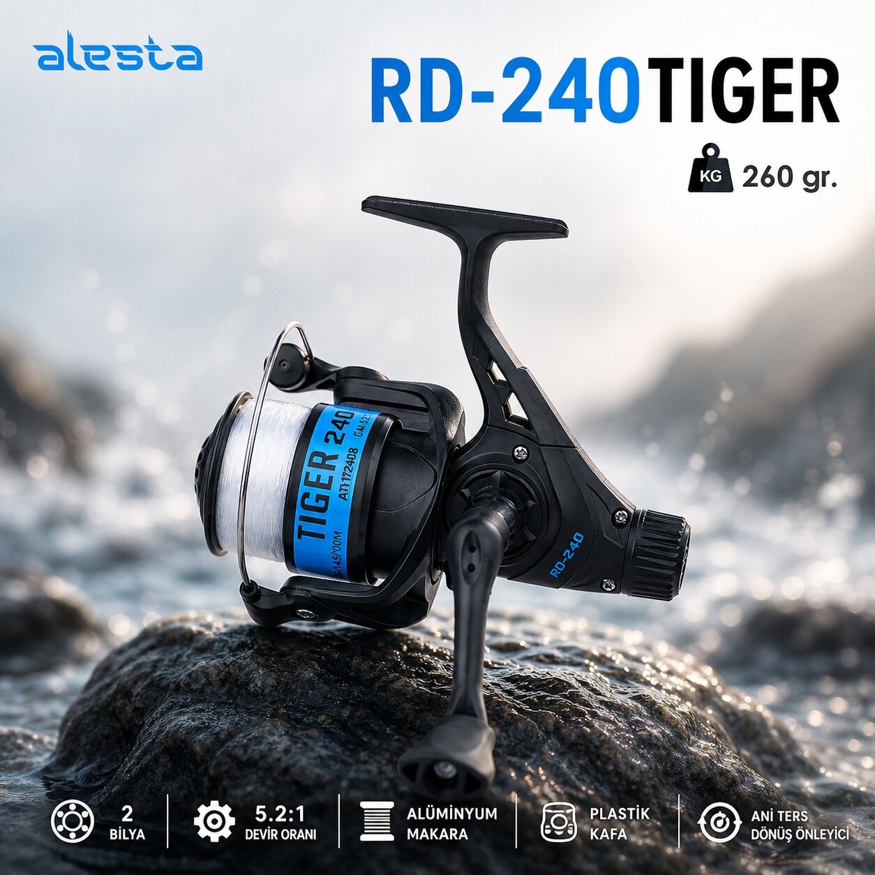 TIGER RD-240 CNC KOL MAVİ 2BB MİSİNALI