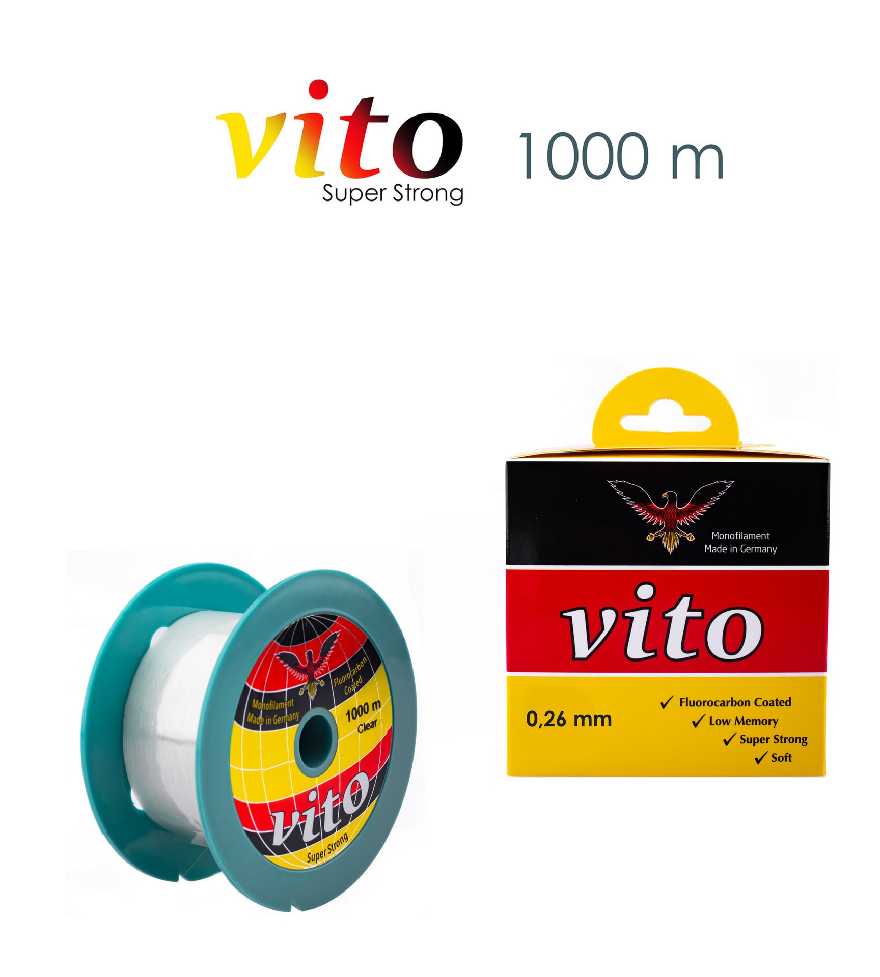 VİTO 0,26 1000M BOBİN MİSİNA ŞEFFAF