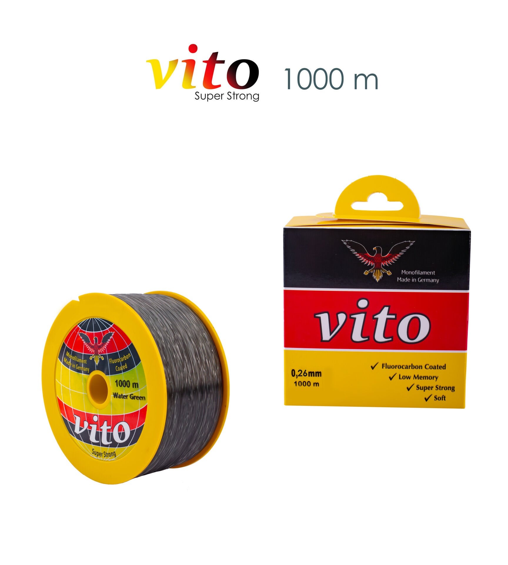 VİTO 0,26 1000M BOBİN MİSİNA YEŞİL