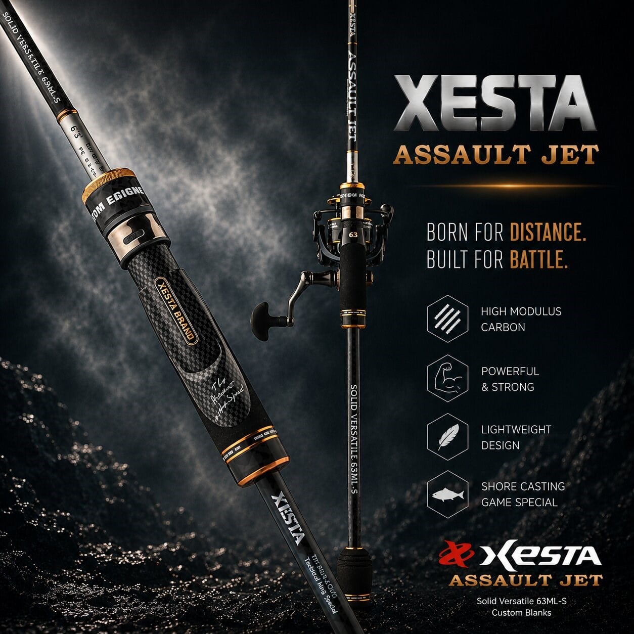 XESTA ASSAULT JET TYPE TR SV63ML-S SOLID VERSATILE 1.90M MAX60 2P