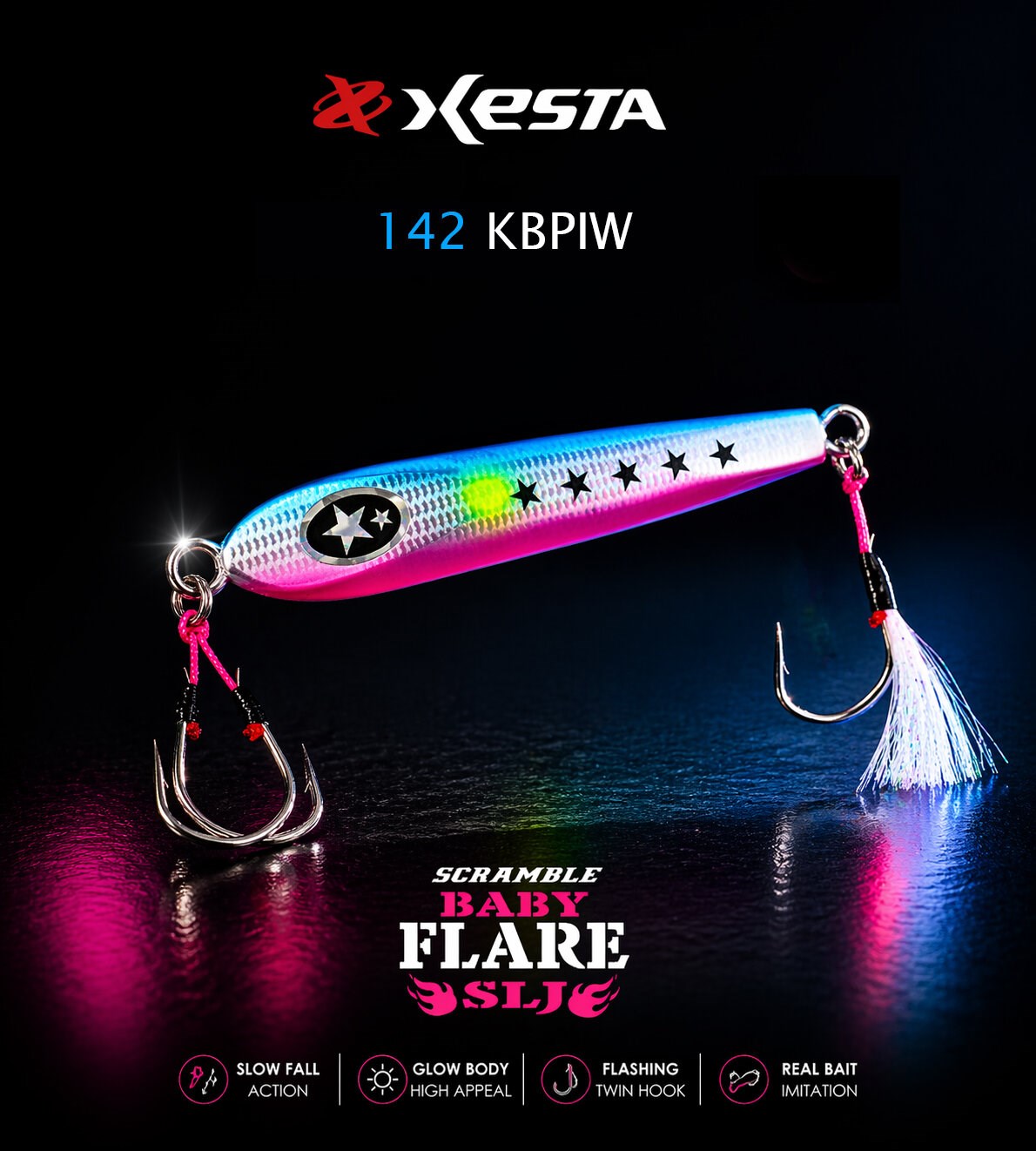 XESTA SCRAMBLE BABY FLARE SLJ 60G JIG KBPIW