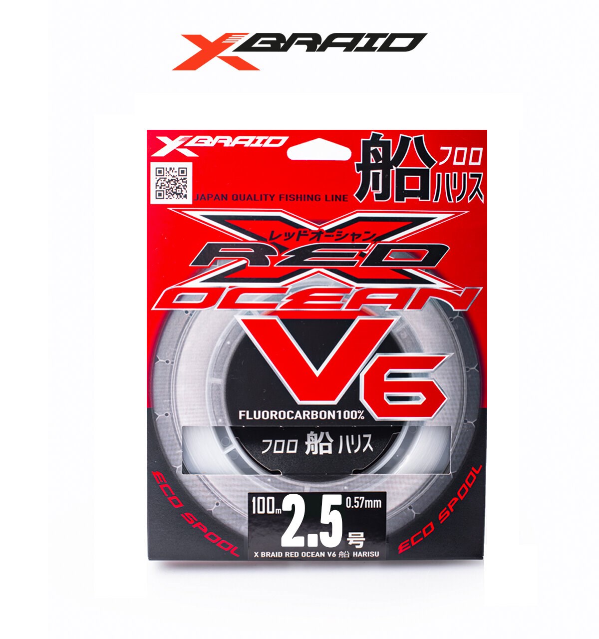 YGK X059 RED OCEAN V6 FC 100M 0.260-4.6KG