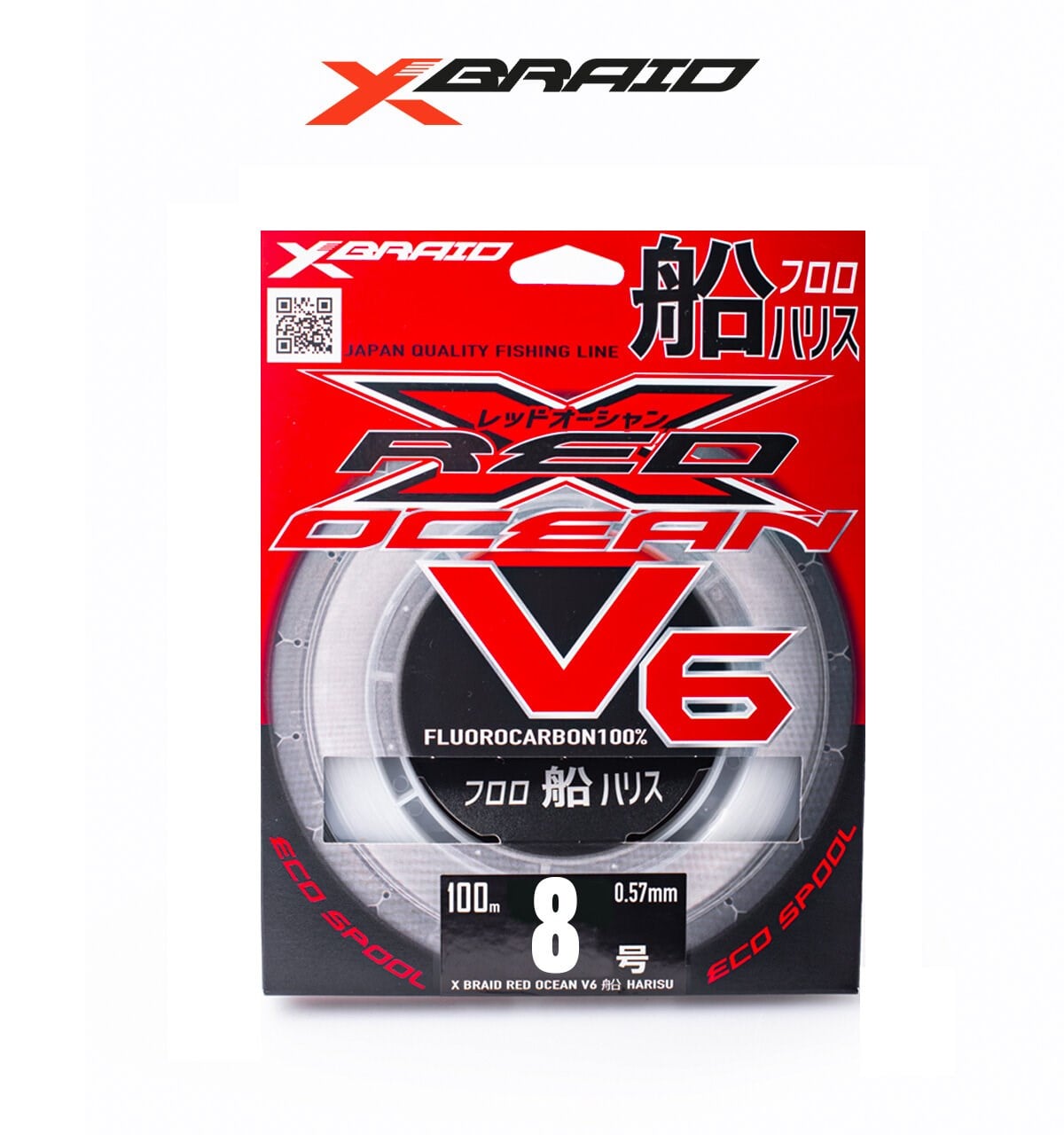 YGK X059 RED OCEAN V6 FC 100M 0.47-13.7KG