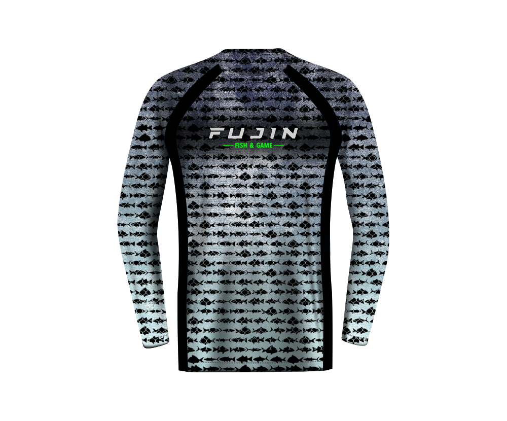 Fujin Performance T-Shirt Aqua Blue Fish