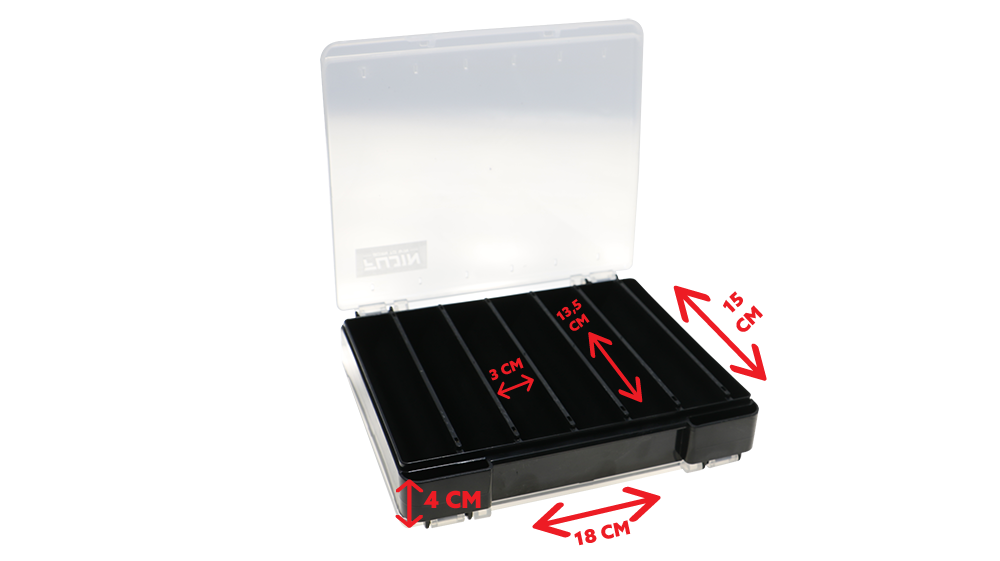 Fujin Tackle Box 125DS Çift Taraflı Slim Maket Balık Kutusu