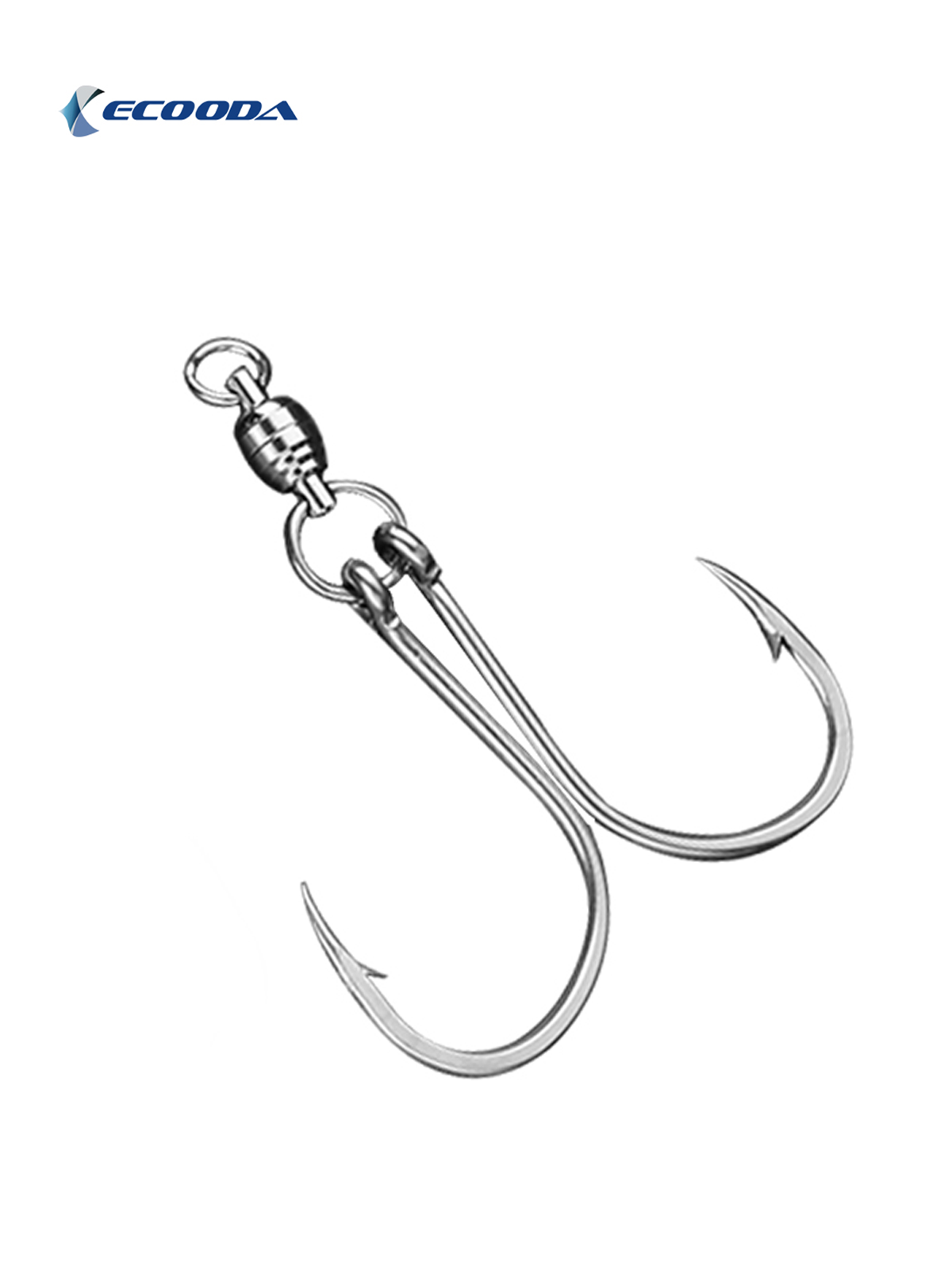 Ecooda Cyan Blue Chain Hook Spanish Mackerel #7/0