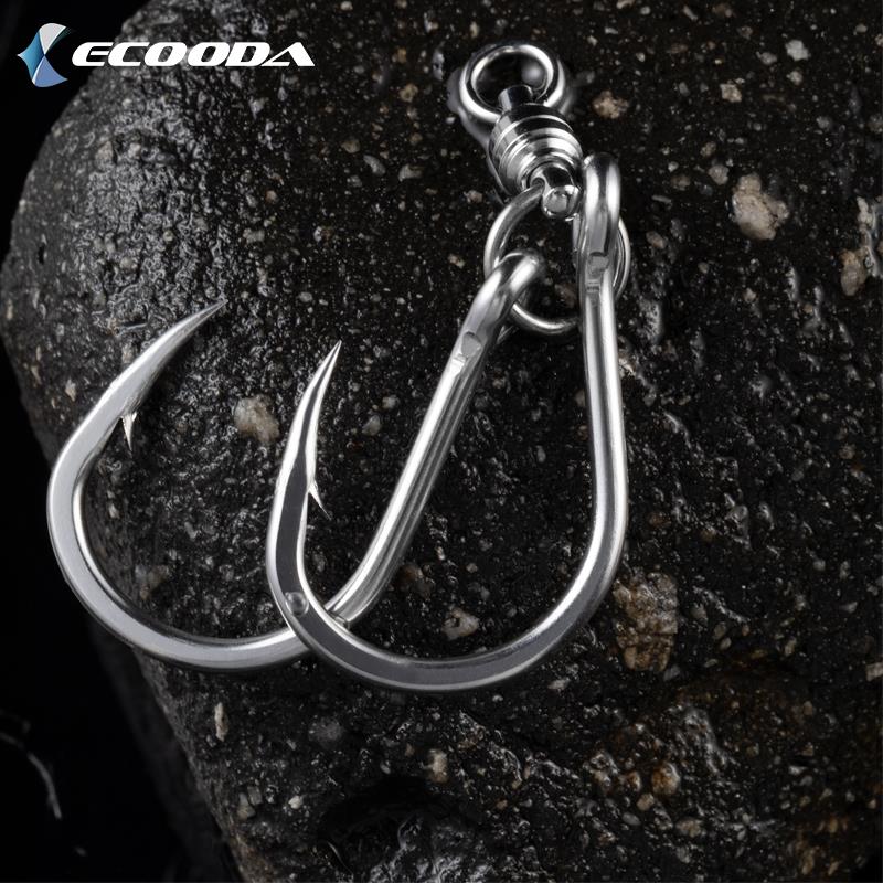 Ecooda Cyan Blue Chain Hook Spanish Mackerel #7/0