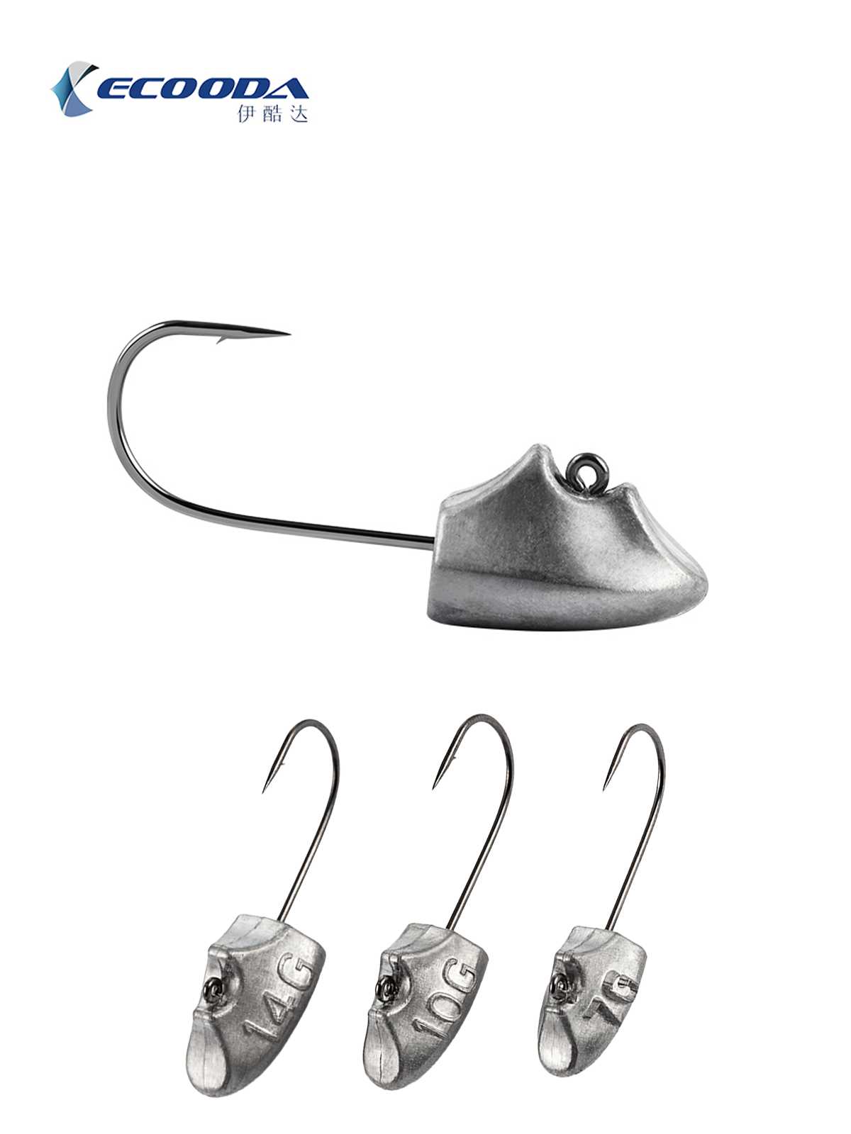 Ecooda Triangular Jighead Owner Hook #8 0.5gr