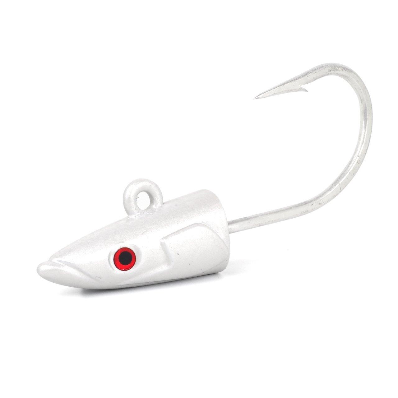 Fiiish CSE220 CSE538 1 Tete Plombee X-Strong 70gr Blanc/Oeil Jighead