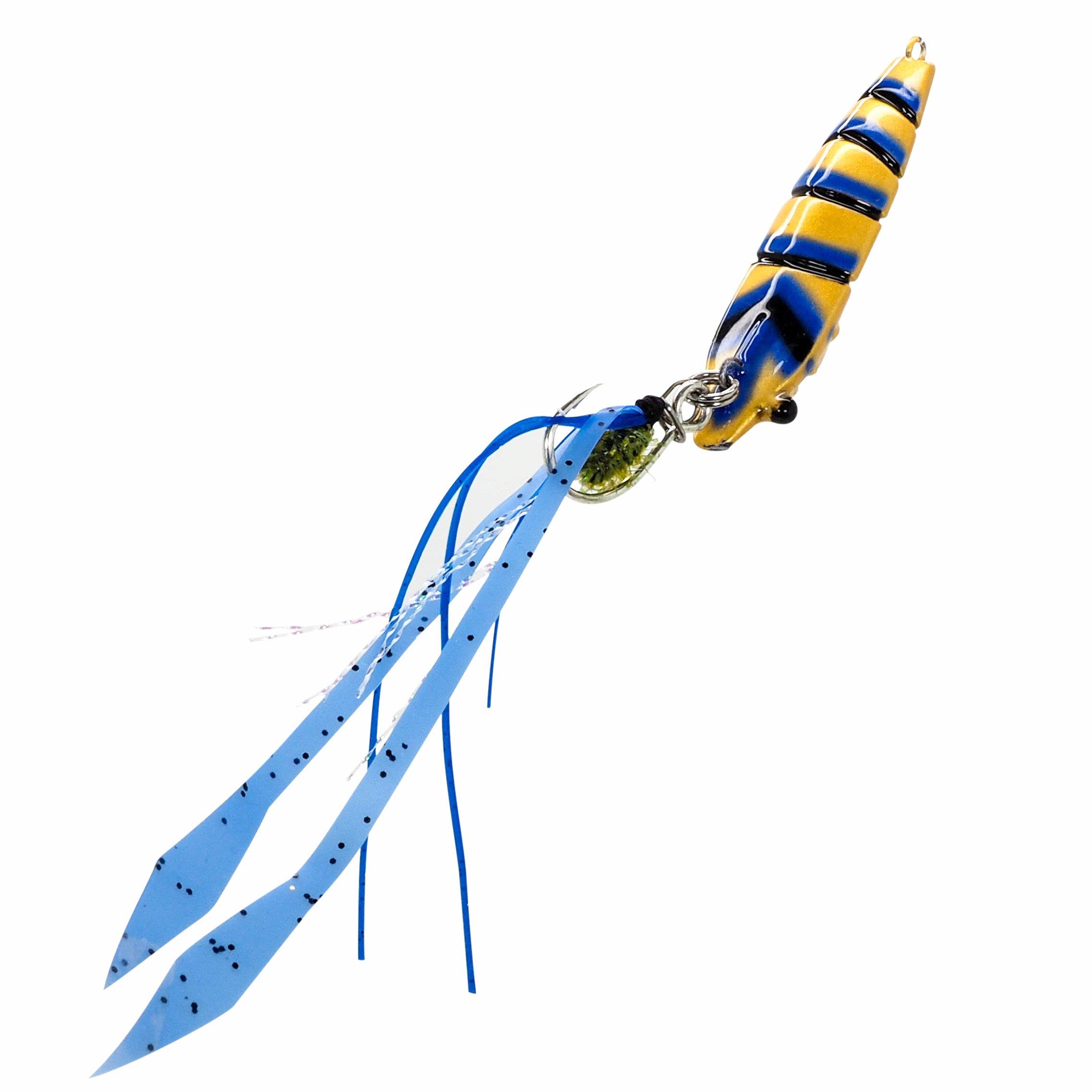 Fiiish CSK55 CSK1110 Candy Shrimp 30gr 5.5cm Gold Blue Jig