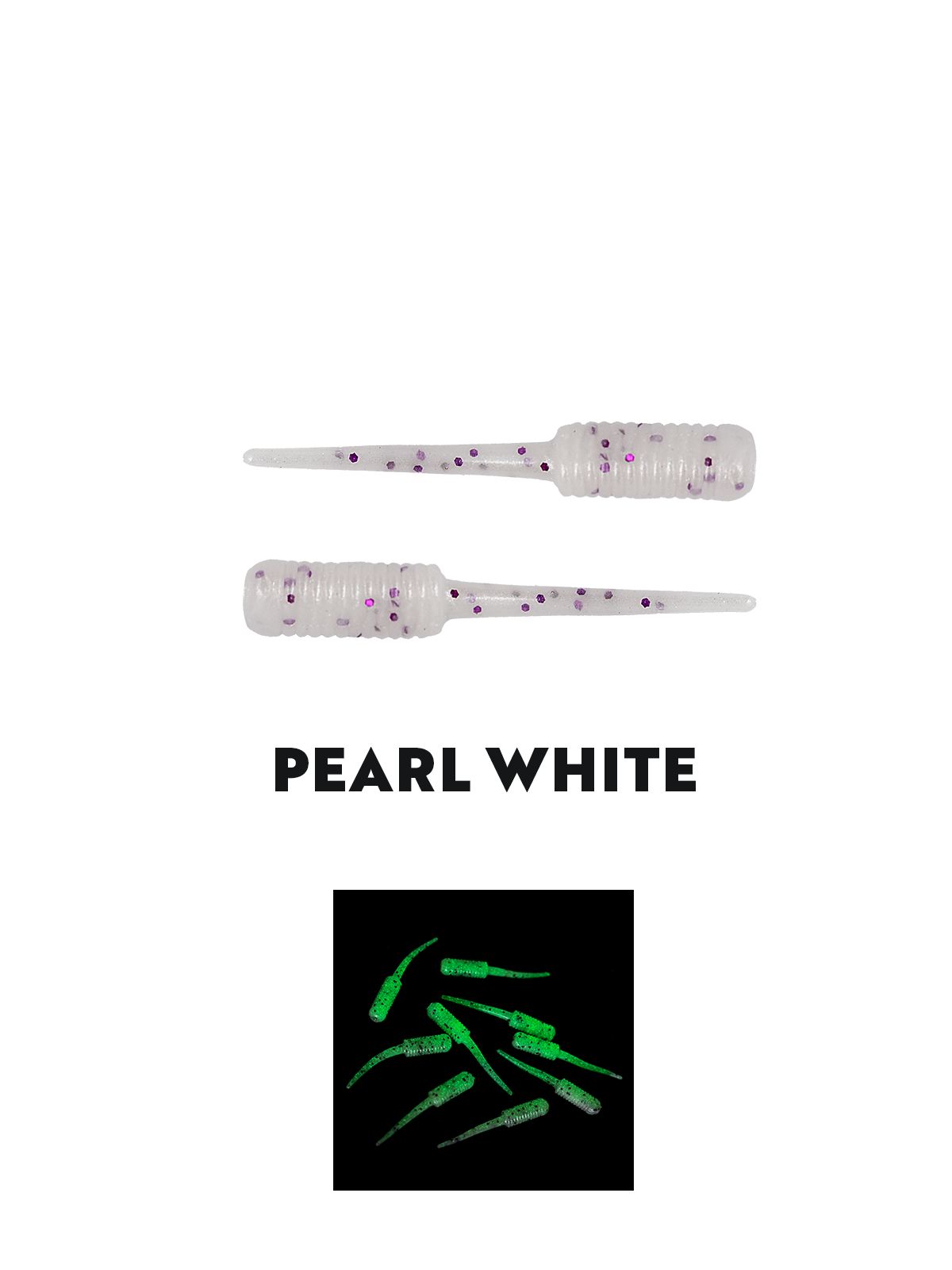 Fujin Baby FRY 2cm LRF Silikonu Pearl White Glow