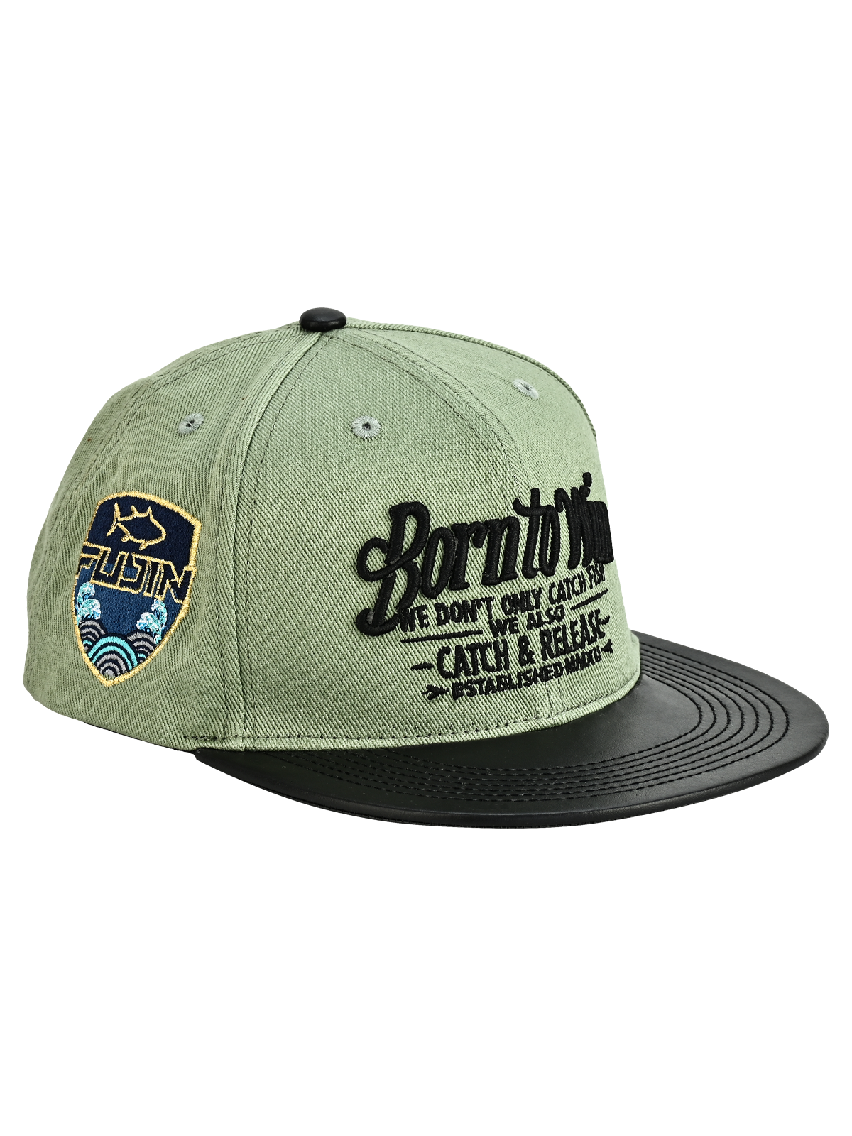 Fujin BTW Leather Visor Şapka Light Green