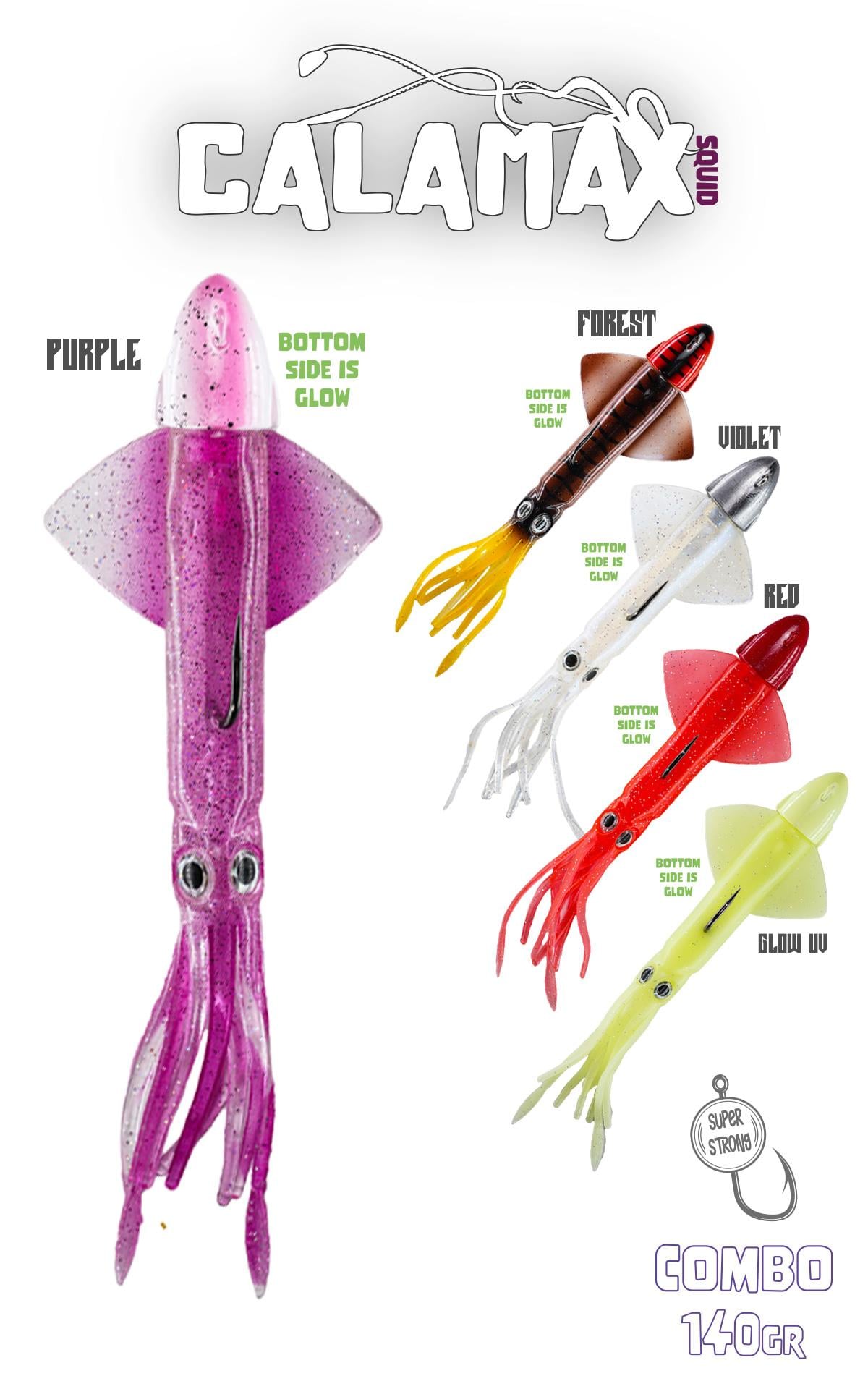 Fujin Calamax 140gr Combo Squid Silikon Yem
