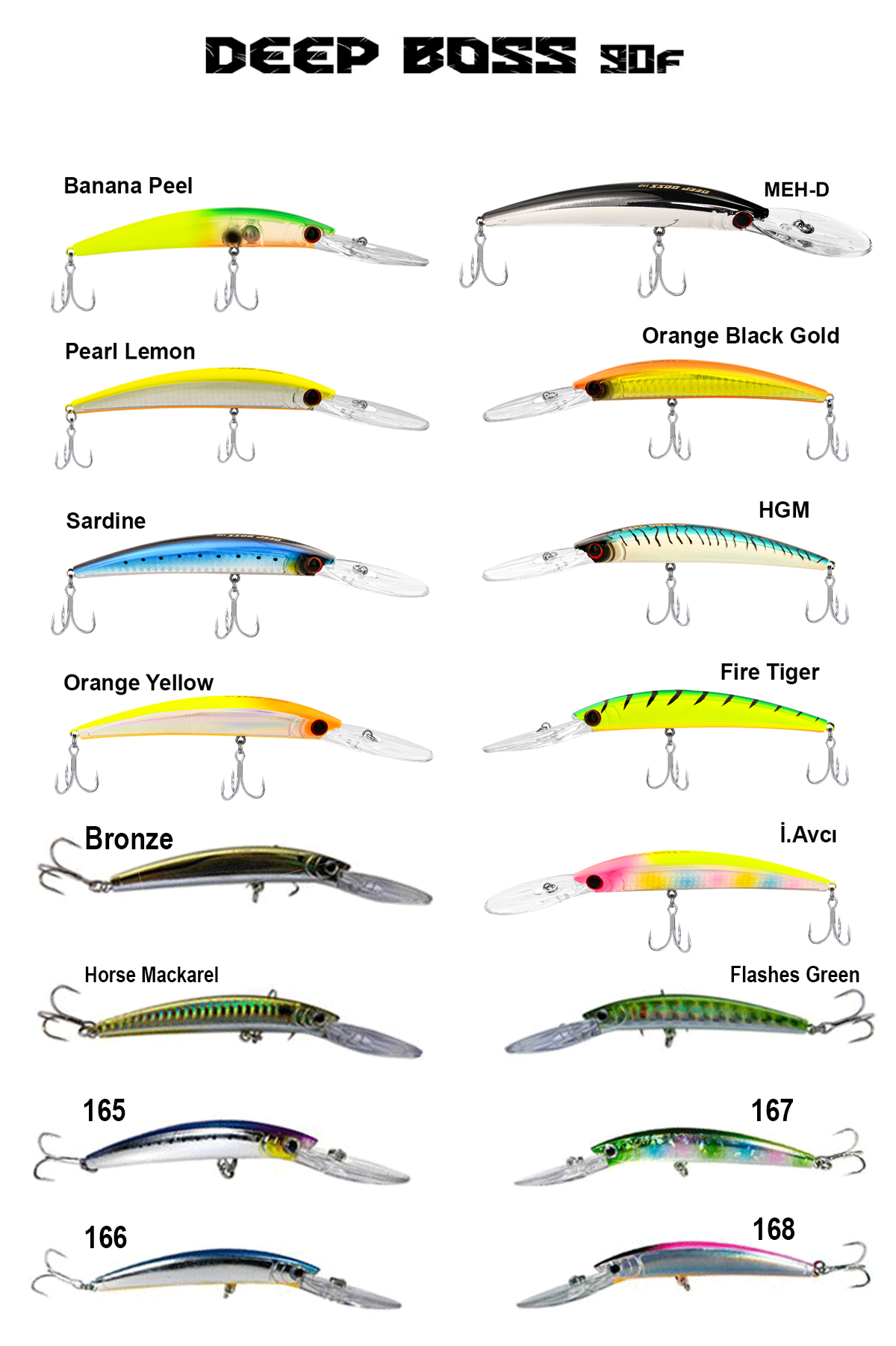 Fujin DeepBoss 90F 9.5gr Maket Balık
