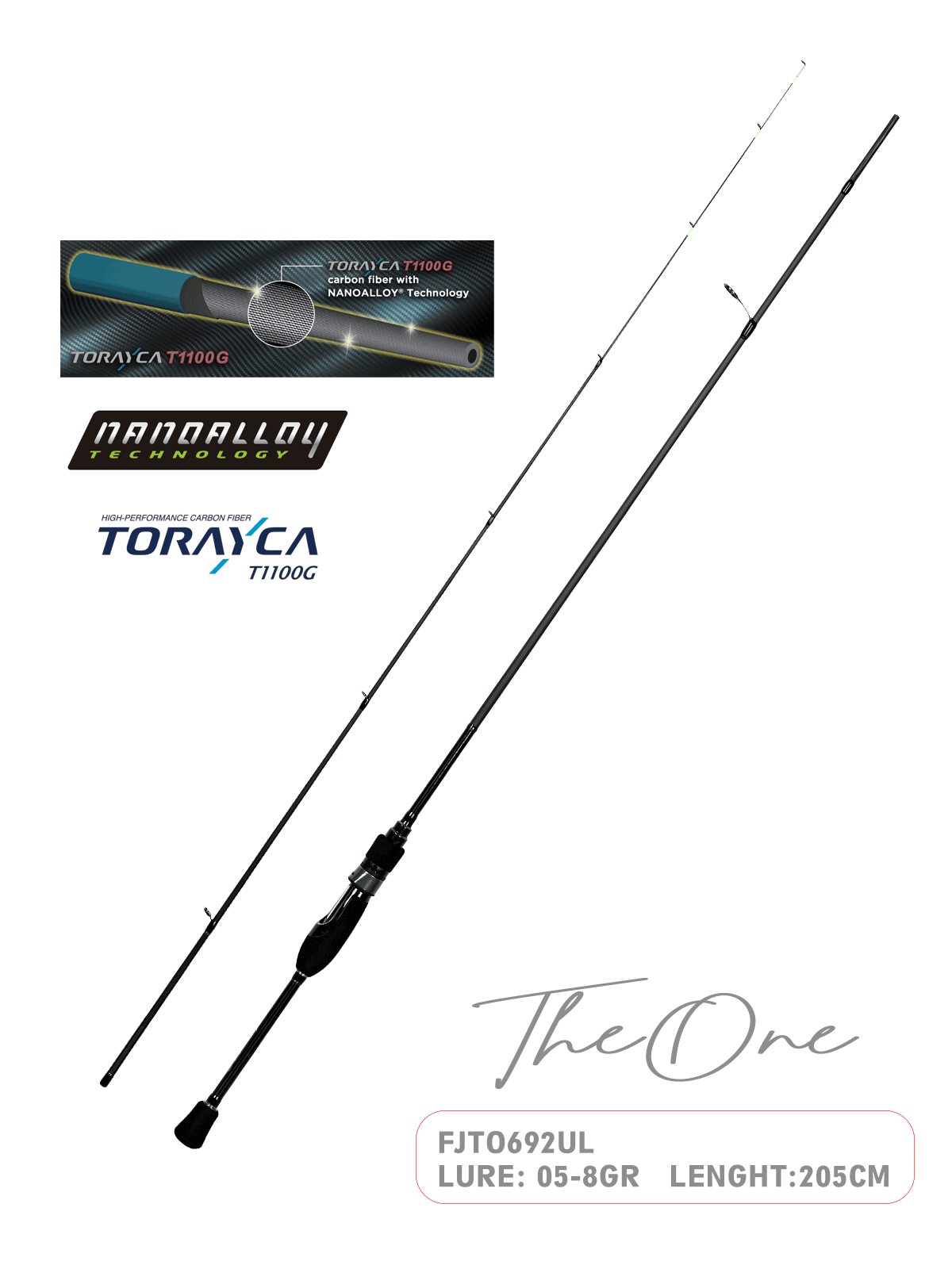 Fujin Fujin TheOne 205cm 05-8gr LRF Kamışı 692UL