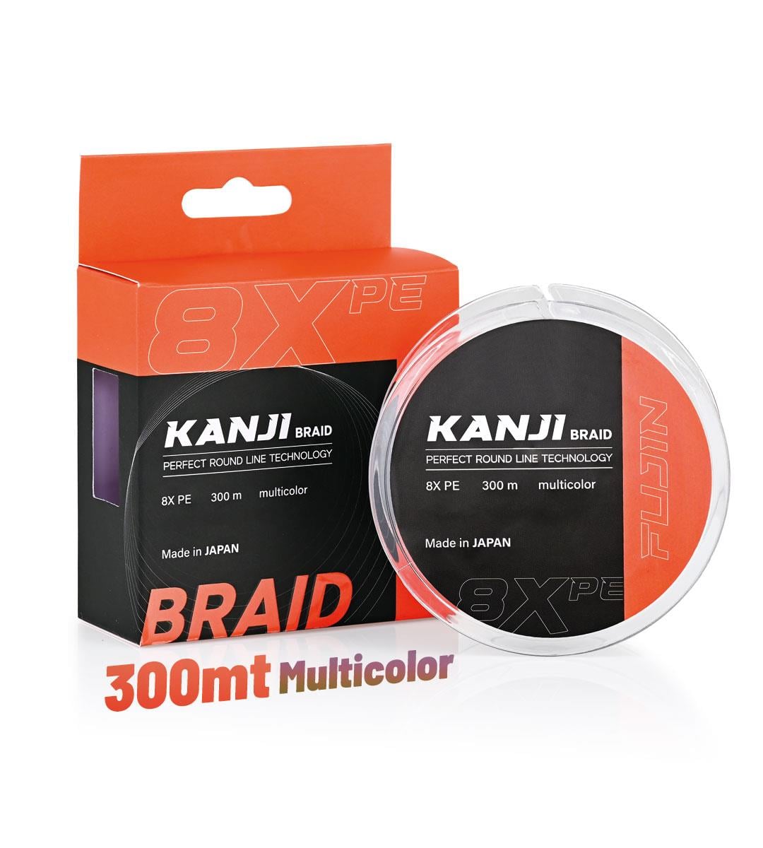 Fujin Kanji 8X 300MT 0.165mm Multi Color Pe Line