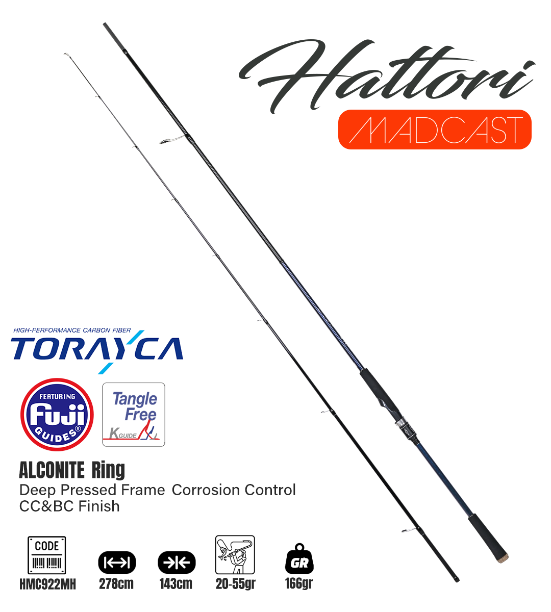 Fujin Madcast 288cm 20-55gr Spin Kamışı