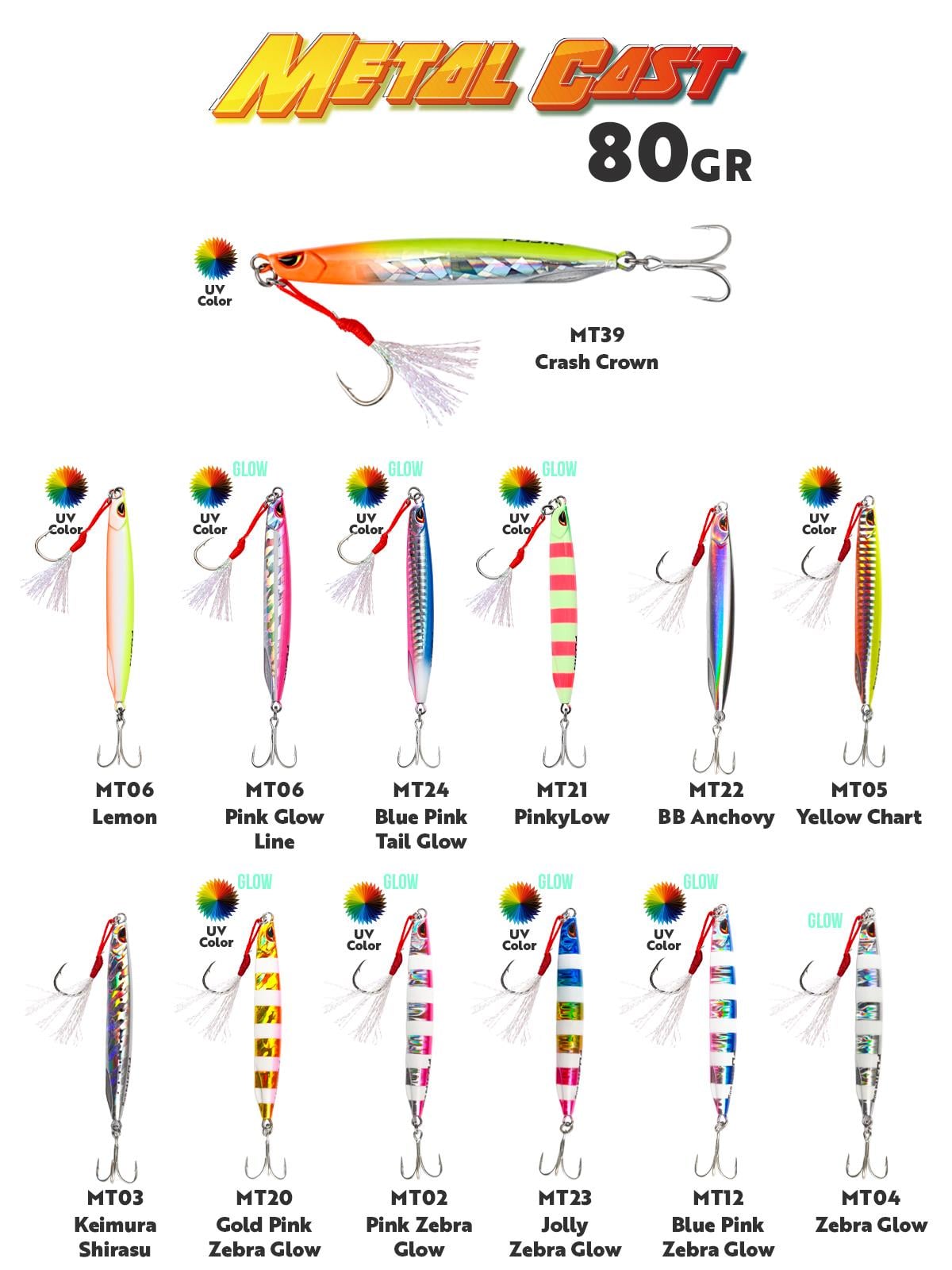 Fujin Metal Cast 80gr Shore Jig Metal Yem
