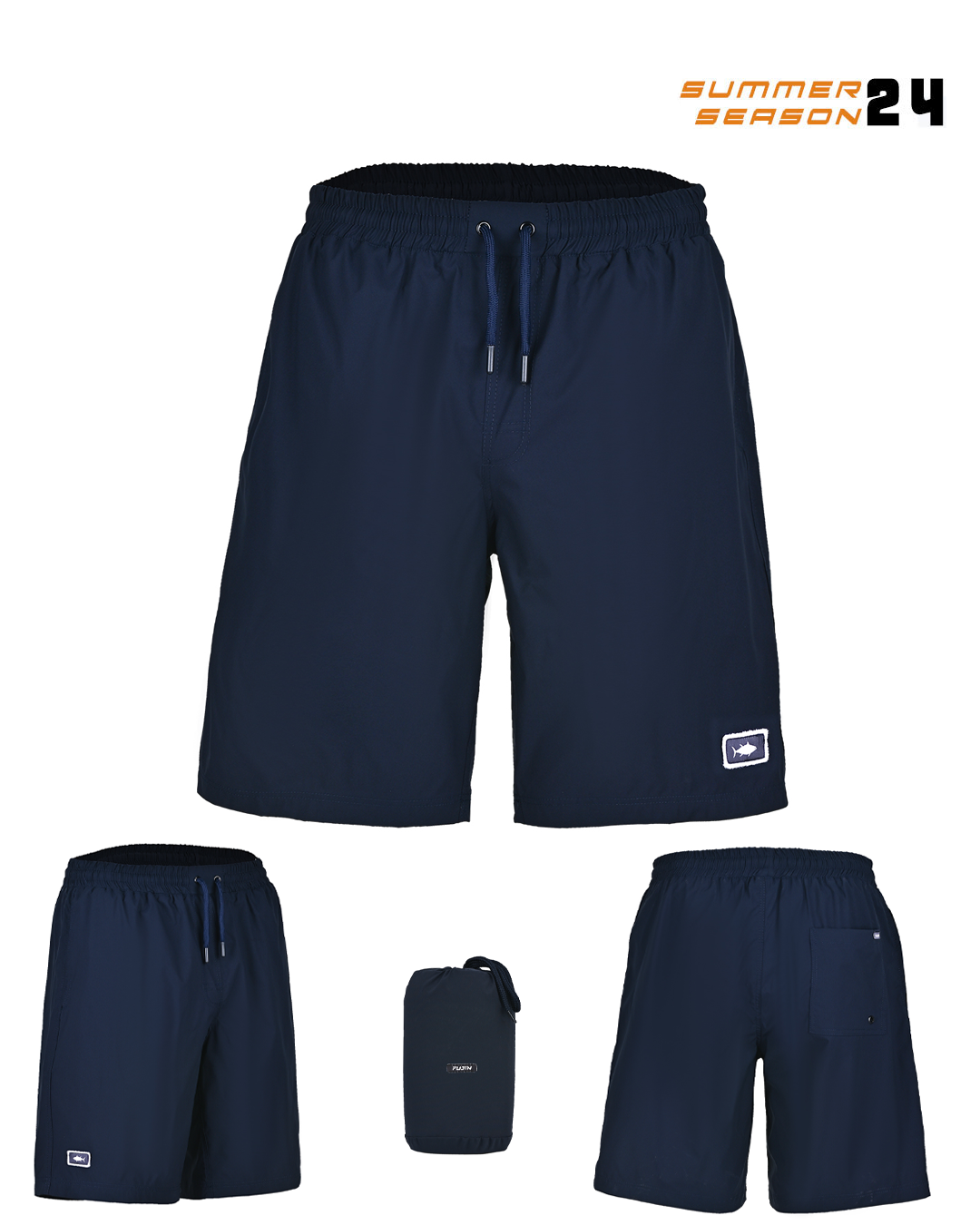 Fujin Pro Angler Board Short Mayo Navy #S